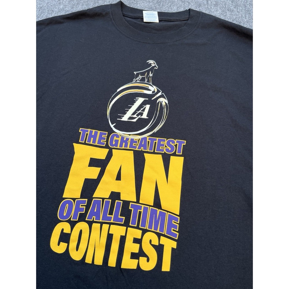 X2 Exclusive Lakers Official Game Shirt/T-shirt Greatest Fan‎ Of All Time (XL)